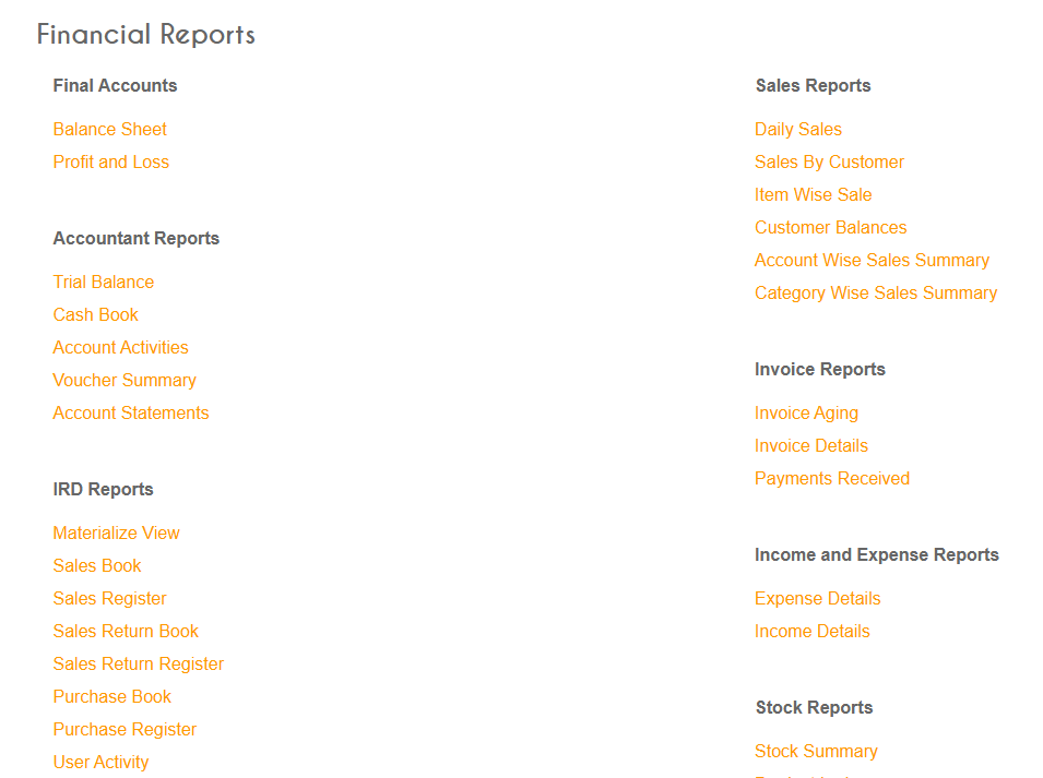 Comprehensive Business Reports